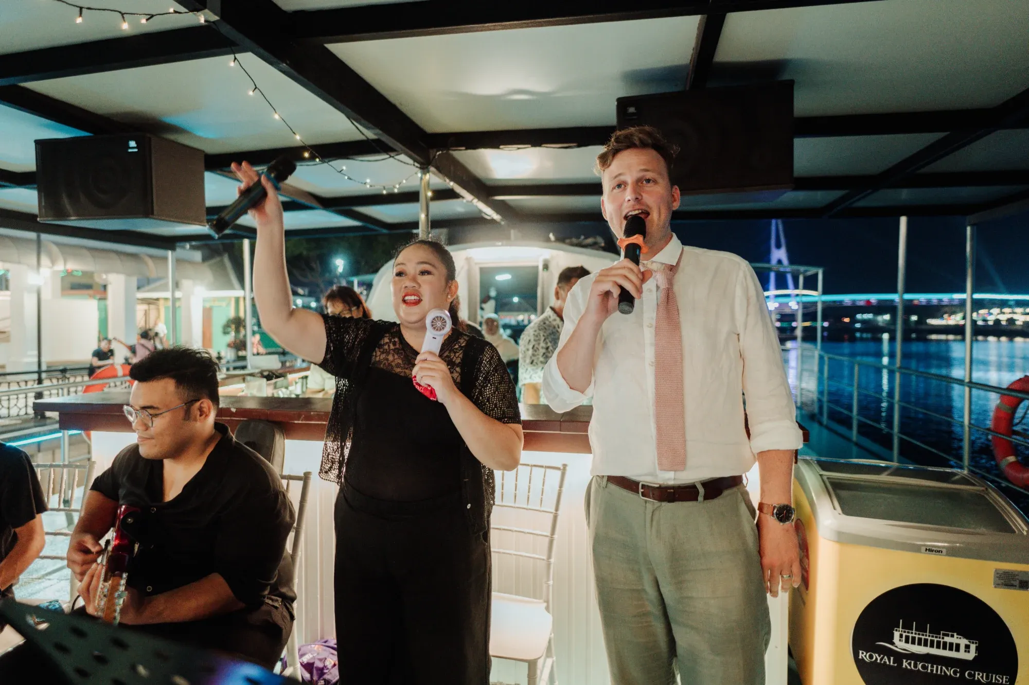 Thomas & Cheryl, evening on the river by Ju Shiu Photography, Kuching, Sarawak